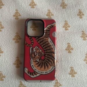 Red Tiger Design Phone Case